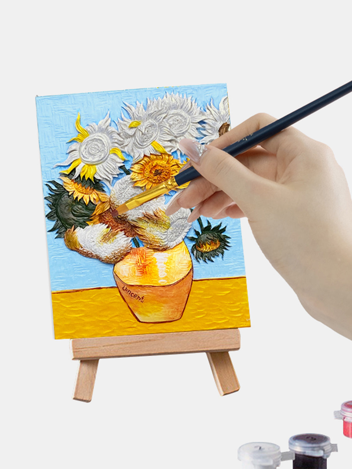 Relief Van Gogh's Sunflowers DIY 3D Oil Painting Kit