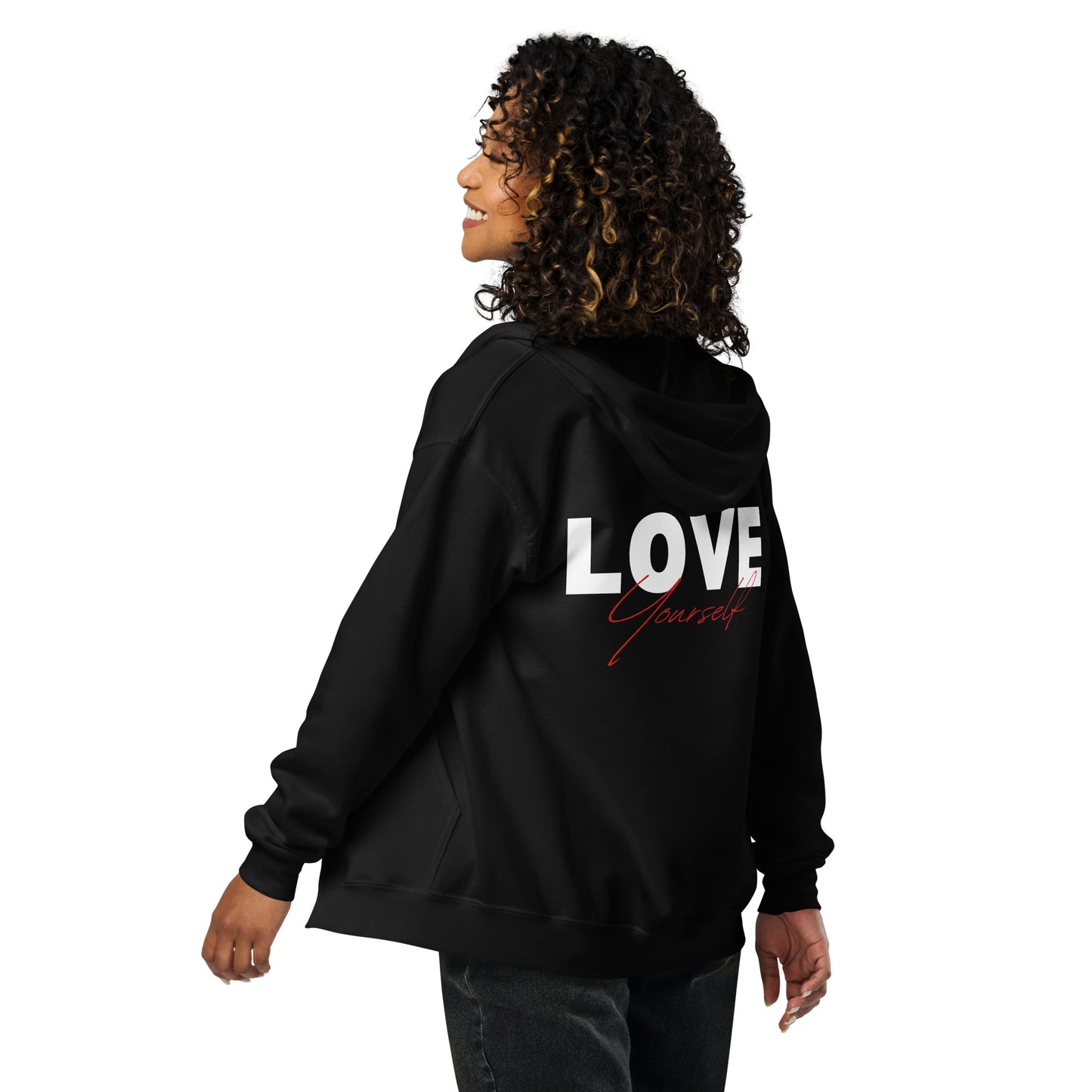 Love Yourself heavy blend zip hoodie