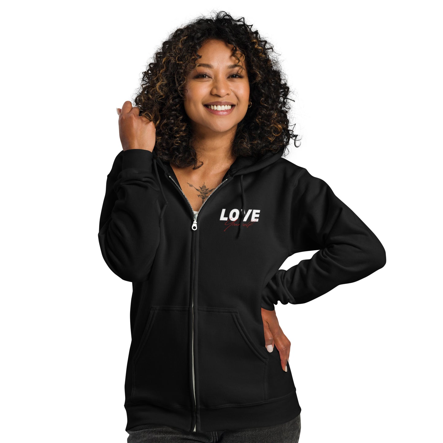 Love Yourself heavy blend zip hoodie