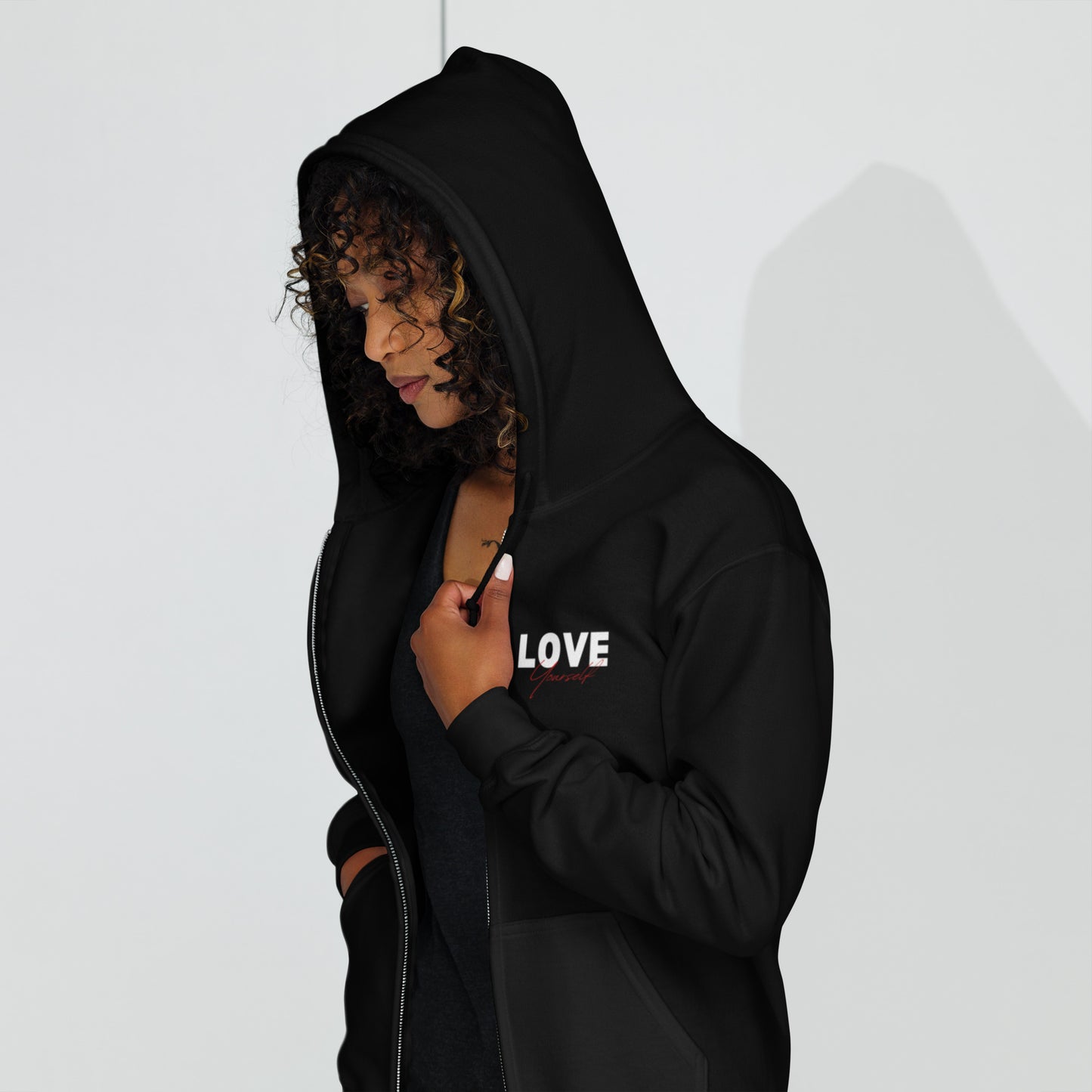 Love Yourself heavy blend zip hoodie